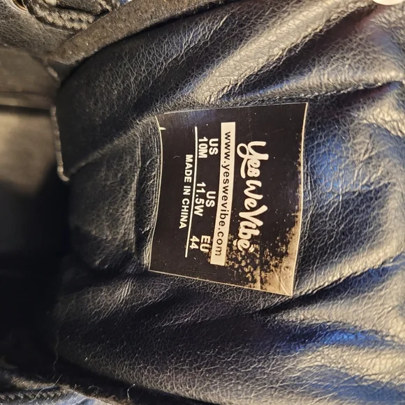 Yes We Vibe Bohemian Wolf Lace-up Combat Boots US Men's 10 / Women's 11.5 Gray - Picture 8 of 16